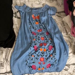 Blue flower dress
